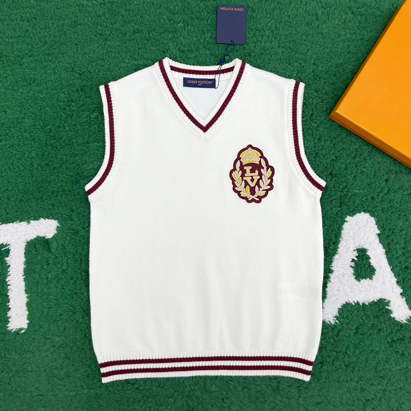 루이비통 루렉스 LV 크라운 패치 울 베스트