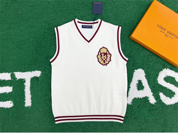 루이비통 루렉스 LV 크라운 패치 울 베스트