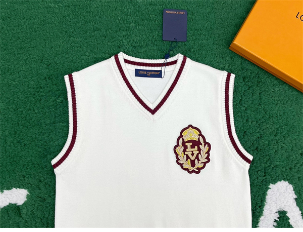 루이비통 루렉스 LV 크라운 패치 울 베스트