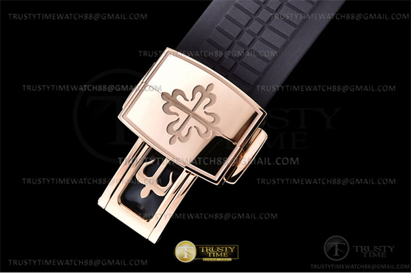 3K공장 아쿠아넛 로즈골드금통 브라운다이얼 러버스트랩 Aquanaut Ref.5167 RG_RU Brown_Num 3KF V3 A330