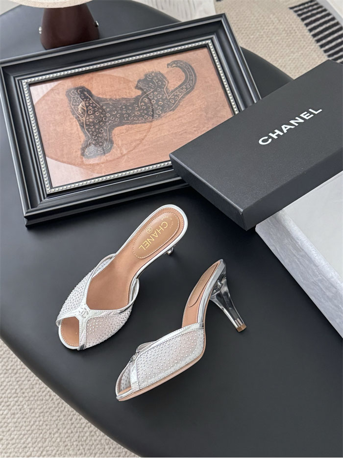 샤넬 25K 오픈탑 메쉬 뮬