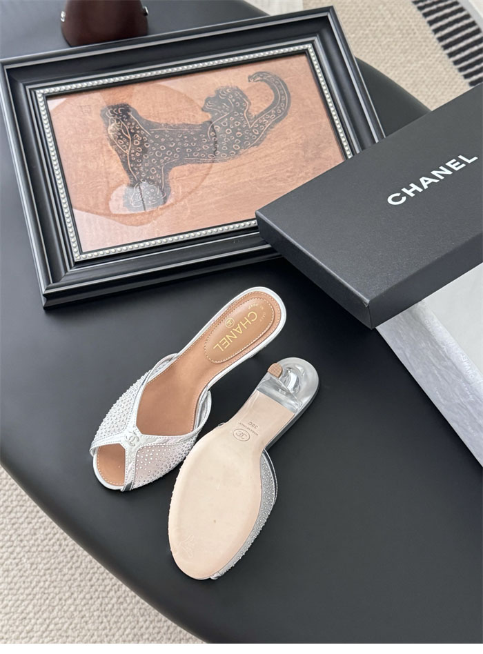 샤넬 25K 오픈탑 메쉬 뮬