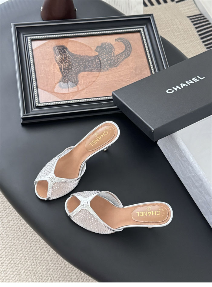 샤넬 25K 오픈탑 메쉬 뮬