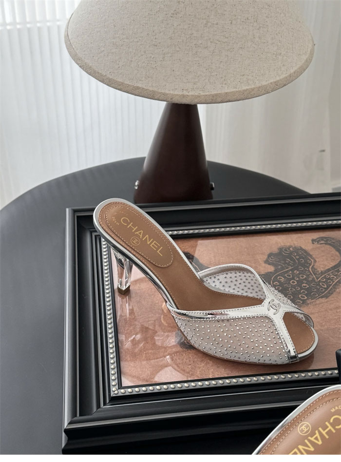 샤넬 25K 오픈탑 메쉬 뮬