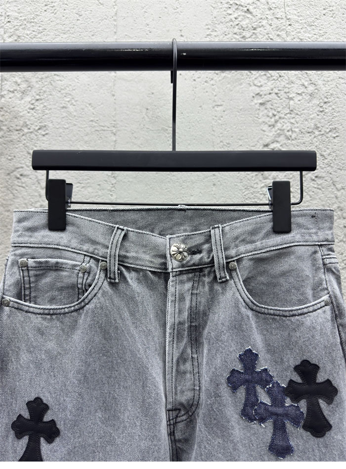 크롬하츠 멀티 크로스 데님 팬츠