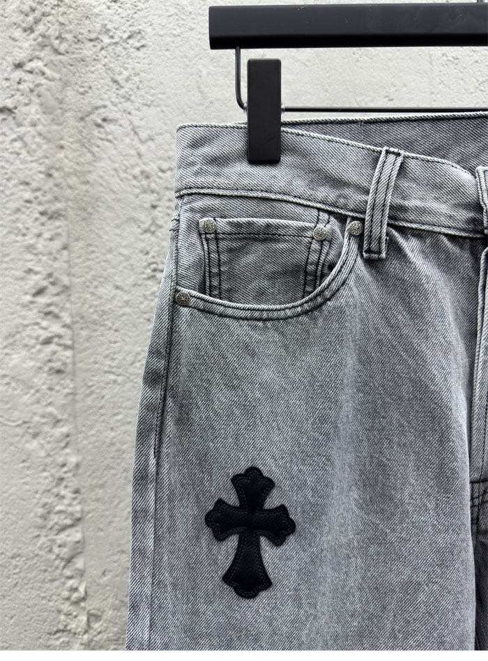 크롬하츠 멀티 크로스 데님 팬츠