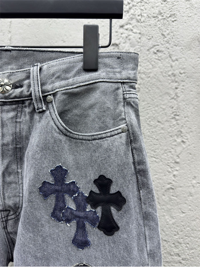 크롬하츠 멀티 크로스 데님 팬츠