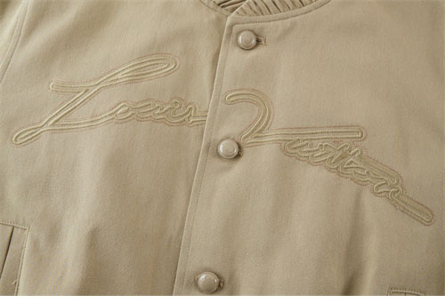 루이비통 엠브로이더드 코튼 블렌드 블루종 보머