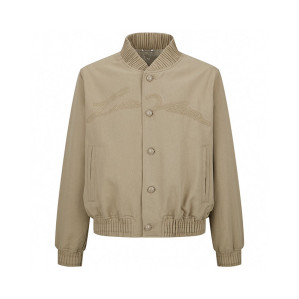 루이비통 엠브로이더드 코튼 블렌드 블루종 보머