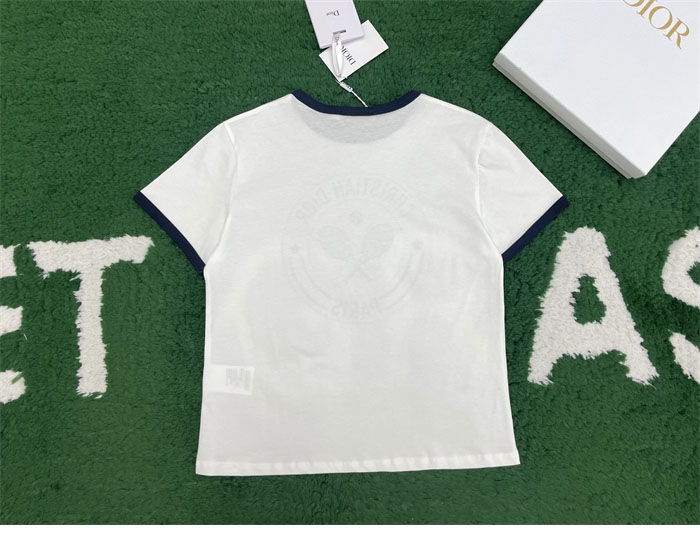 디올 Vibe 린넨 저지 반팔 티셔츠