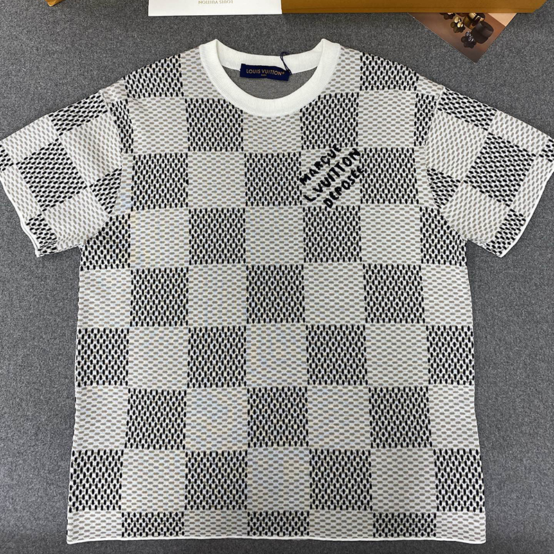 루이비통 다미에 자카드 MLVD 반팔 티셔츠