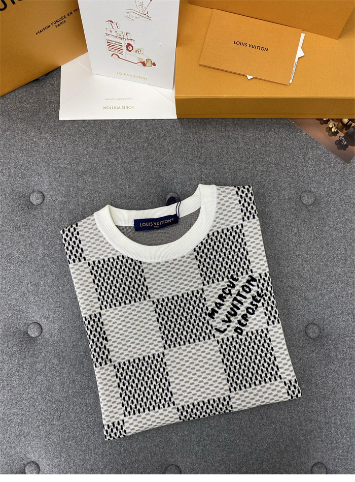 루이비통 다미에 자카드 MLVD 반팔 티셔츠