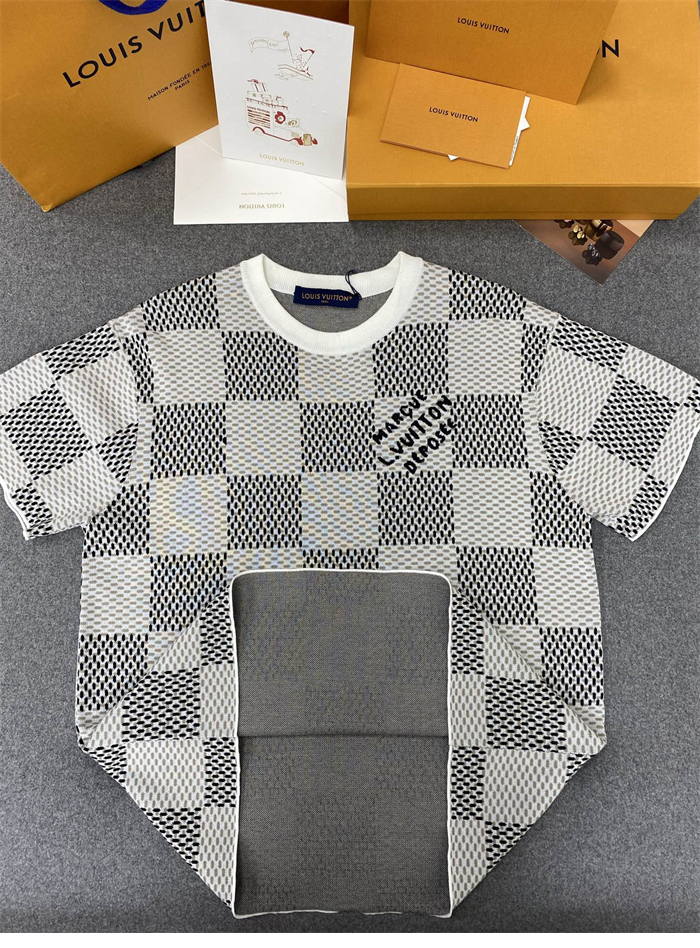 루이비통 다미에 자카드 MLVD 반팔 티셔츠