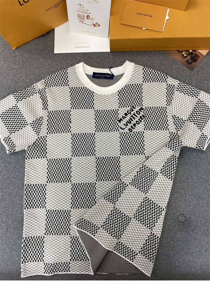루이비통 다미에 자카드 MLVD 반팔 티셔츠