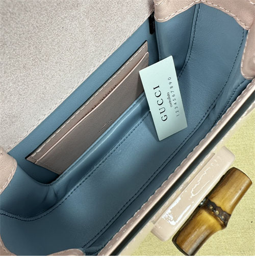 구찌 1947 뱀부 미니 탑 핸들백