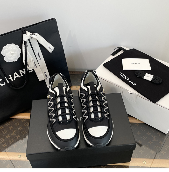 샤넬 믹스드파이버 스니커즈