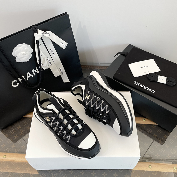 샤넬 믹스드파이버 스니커즈