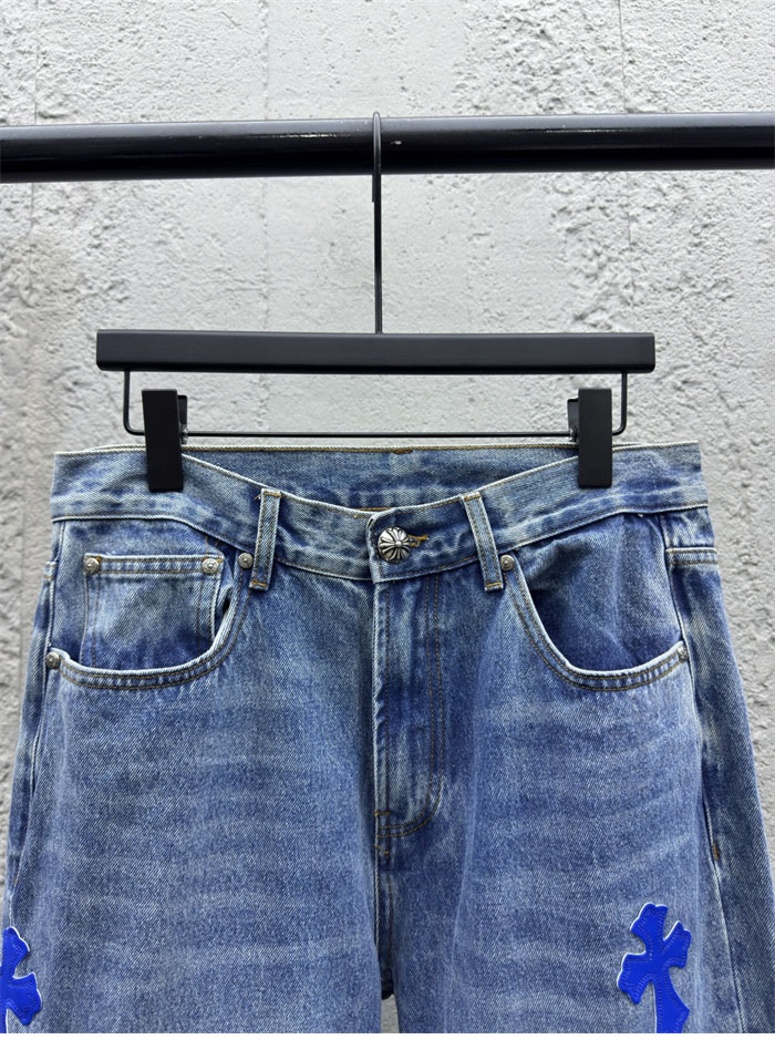 크롬하츠 멀티 크로스 데님 팬츠