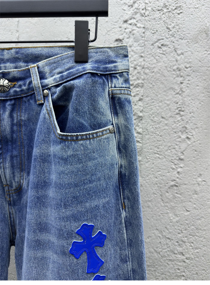 크롬하츠 멀티 크로스 데님 팬츠