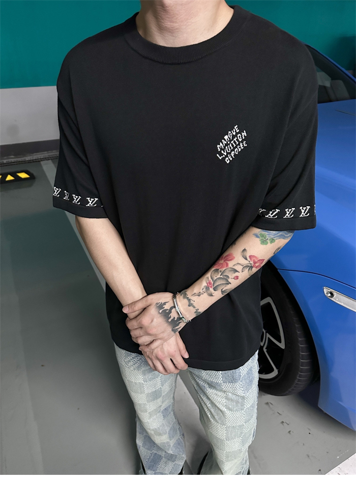 루이비통 Marque L.Vuitton deposee 슬리브드 코튼 크루넥