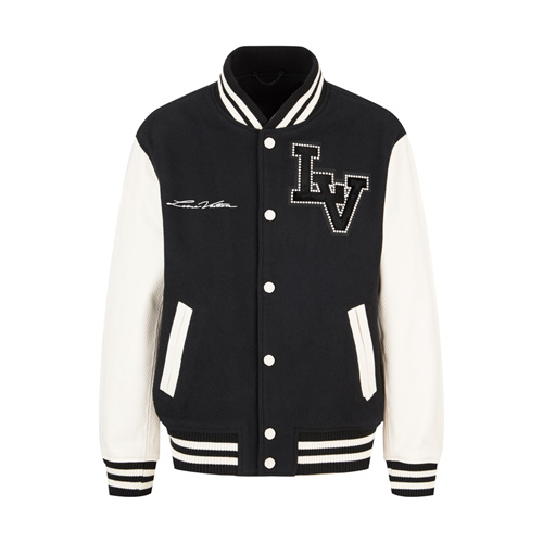 루이비통 시그니처 벨벳 LV 바시티 블루종 자켓