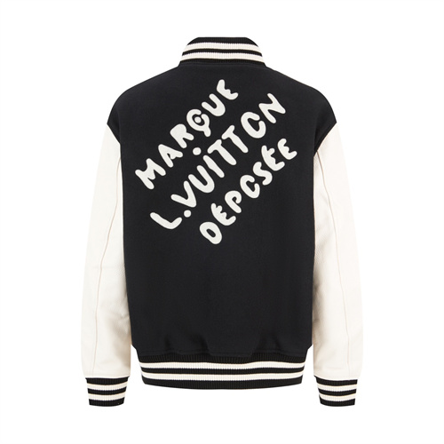 루이비통 시그니처 벨벳 LV 바시티 블루종 자켓