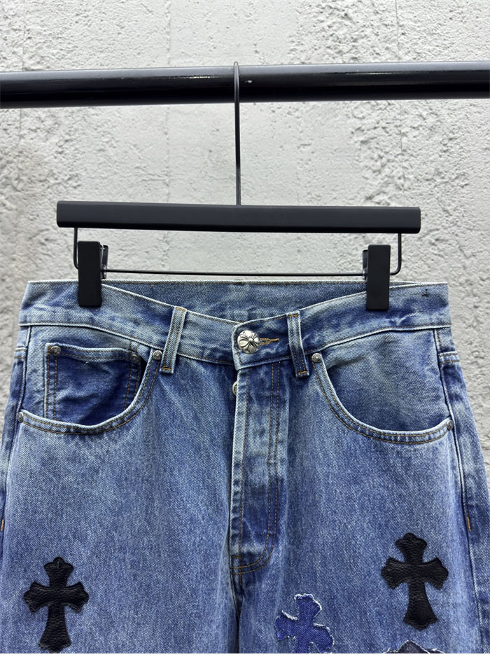 크롬하츠 멀티 크로스 데님 팬츠