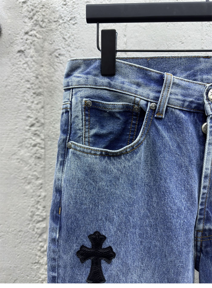 크롬하츠 멀티 크로스 데님 팬츠