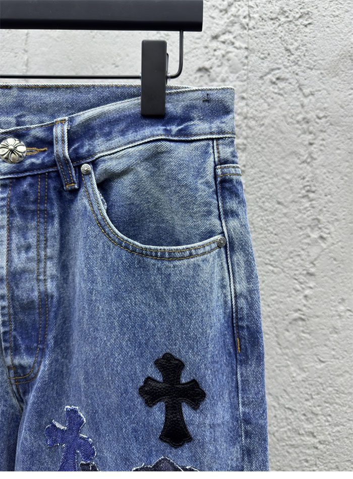 크롬하츠 멀티 크로스 데님 팬츠