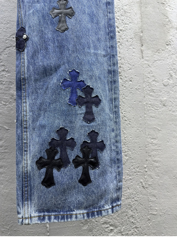 크롬하츠 멀티 크로스 데님 팬츠