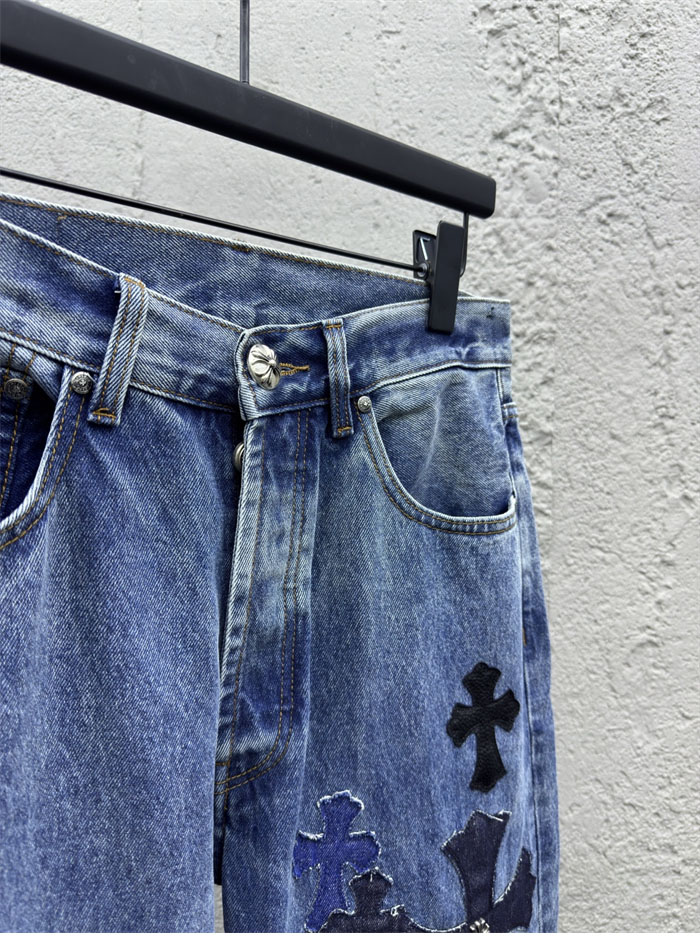 크롬하츠 멀티 크로스 데님 팬츠