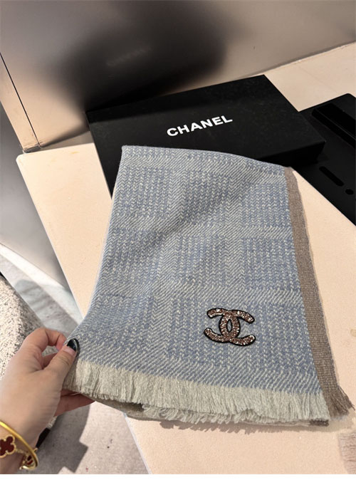 샤넬 CC로고 양면 울 머플러