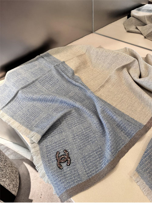 샤넬 CC로고 양면 울 머플러