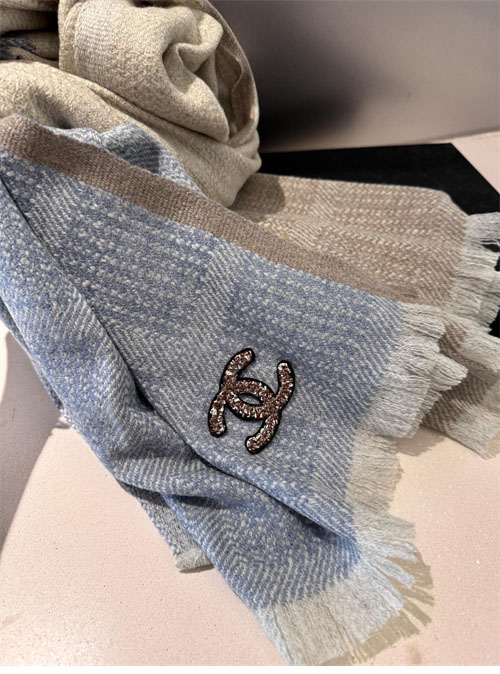 샤넬 CC로고 양면 울 머플러