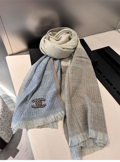 샤넬 CC로고 양면 울 머플러