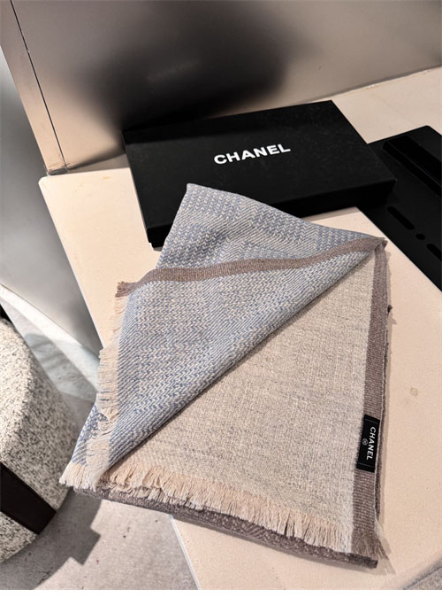 샤넬 CC로고 양면 울 머플러