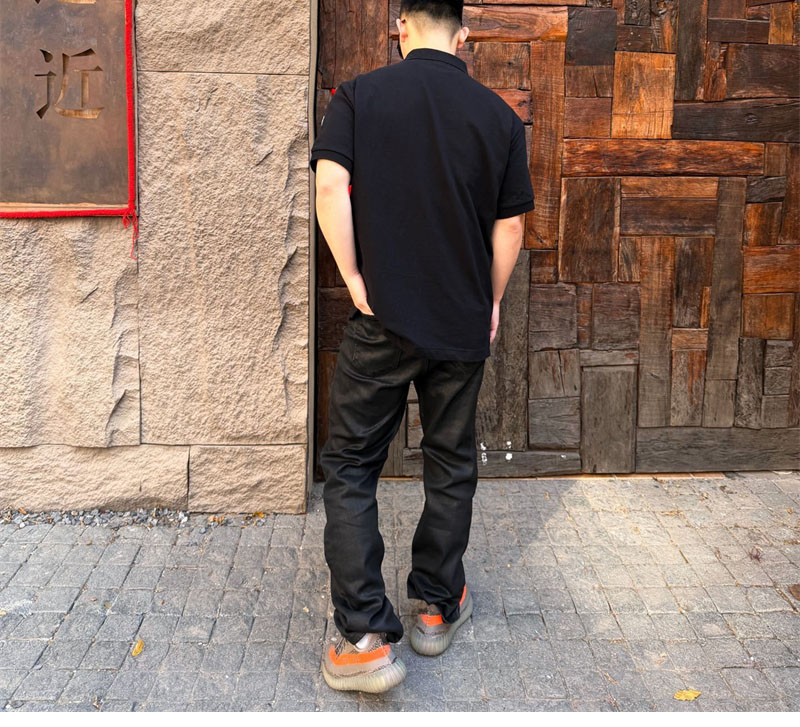 몽클레어 모노그램 코튼 피케 폴로 셔츠