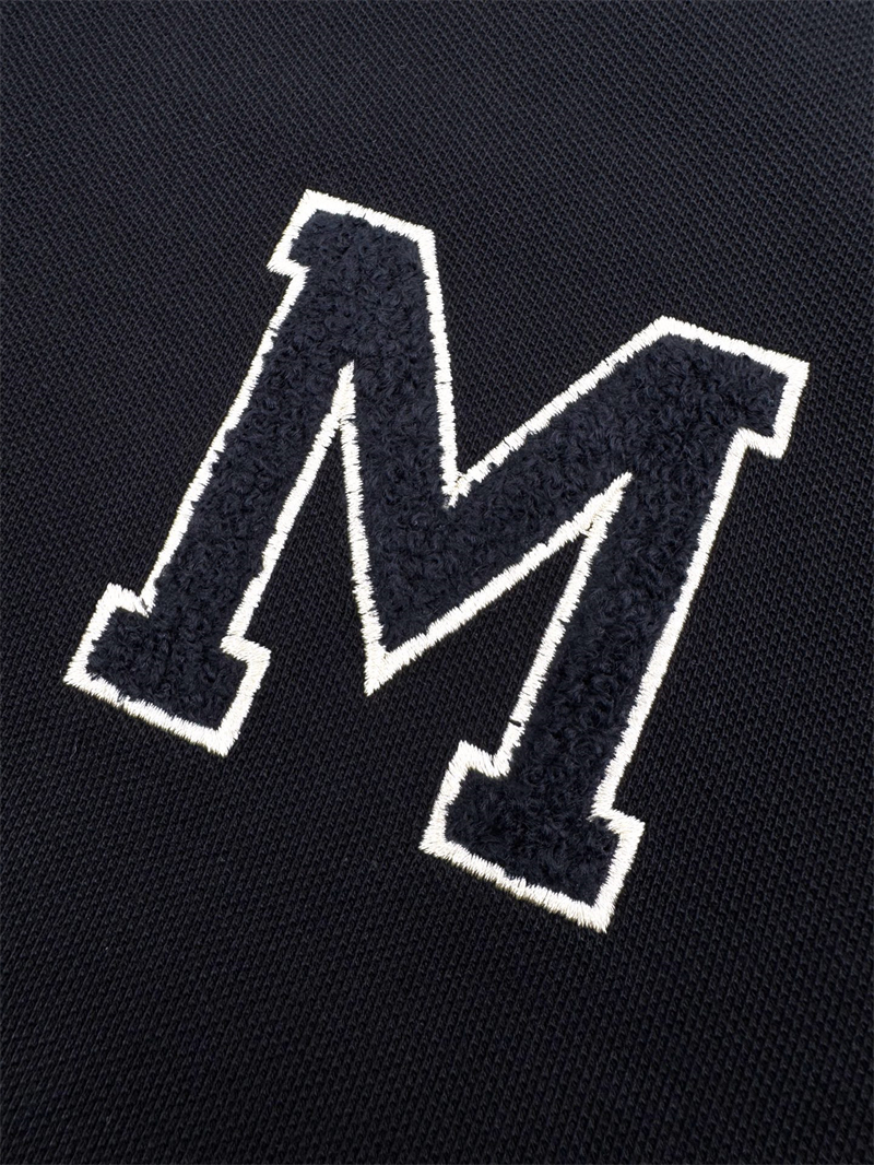 몽클레어 모노그램 코튼 피케 폴로 셔츠