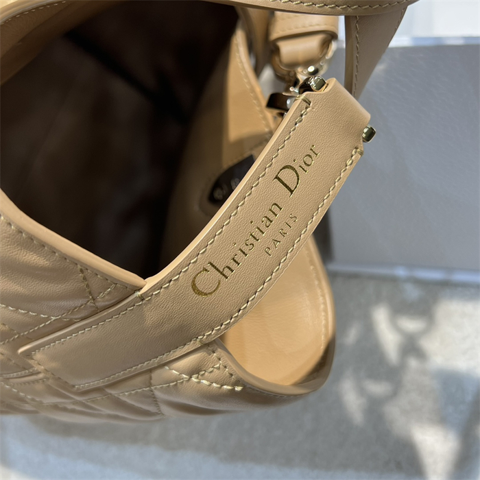 디올 뚜주흐 미디엄 버티컬 토트백 라이트 골드 매크로까나쥬