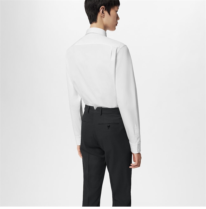 루이비통 DNA LV 엠브로이더드 코튼 셔츠