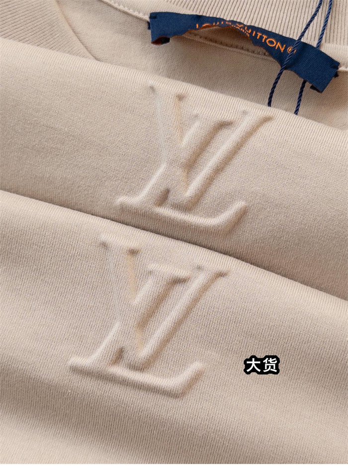 루이비통 엠보스드 LV 반팔 티셔츠