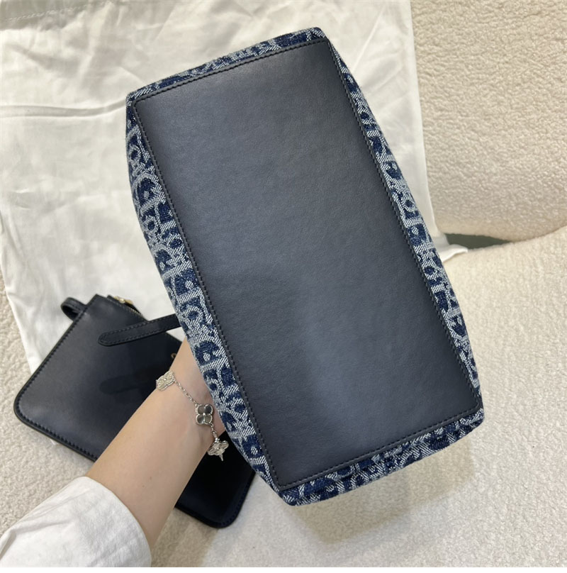 디올 뚜주흐 스몰 백 데님 오블리크