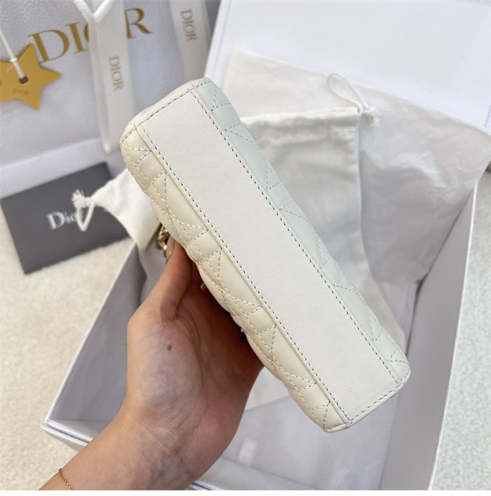 디올 레이디 D-조이 마이크로 백 라떼 까나쥬