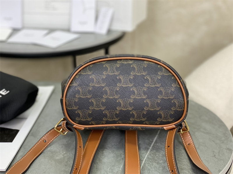 셀린느 미니 폴코 백팩 트리옹프 캔버스