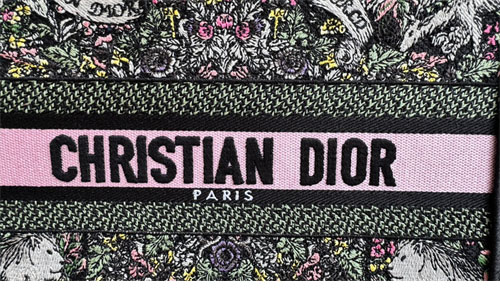 디올 북 토트백 어라운드 더 월드 블랙 멀티