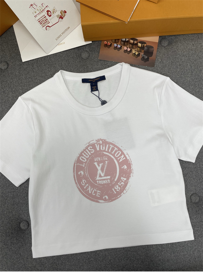 루이비통 LV 스템프 크롭 탑