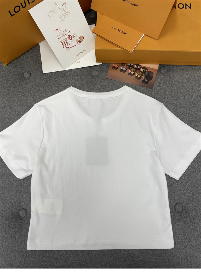 루이비통 LV 스템프 크롭 탑