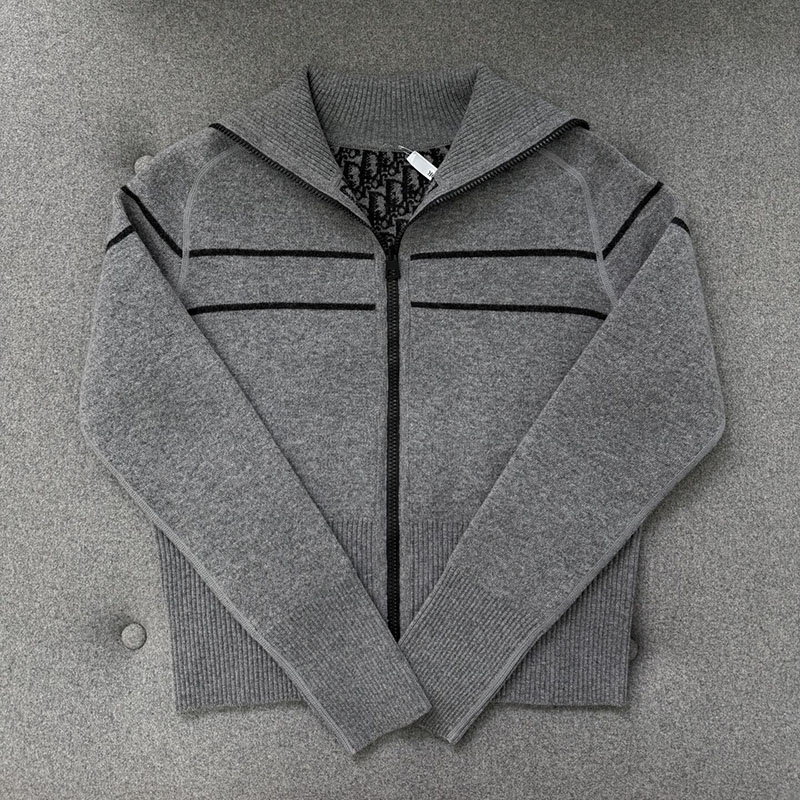 디올 리버서블 후드 지퍼 가디건（터보）