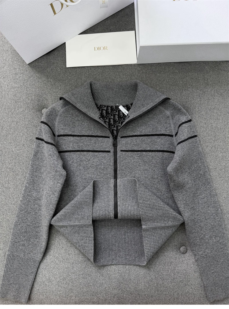 디올 리버서블 후드 지퍼 가디건（터보）