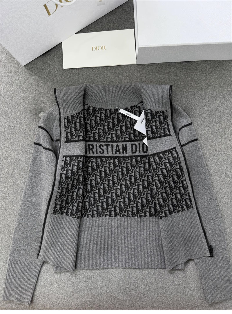 디올 리버서블 후드 지퍼 가디건（터보）